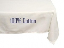 white rectangle tablecloth